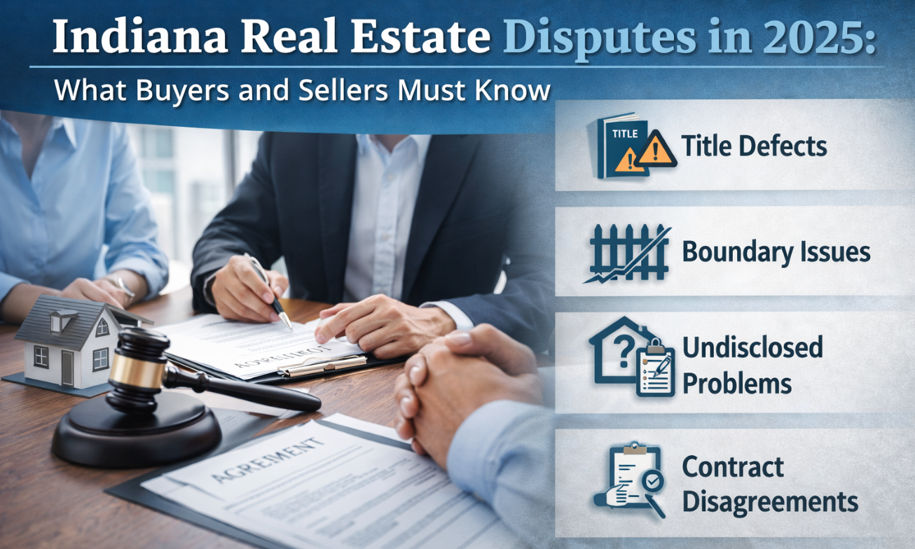 Indiana real estate contract review showing common buyer and seller disputes in 2025